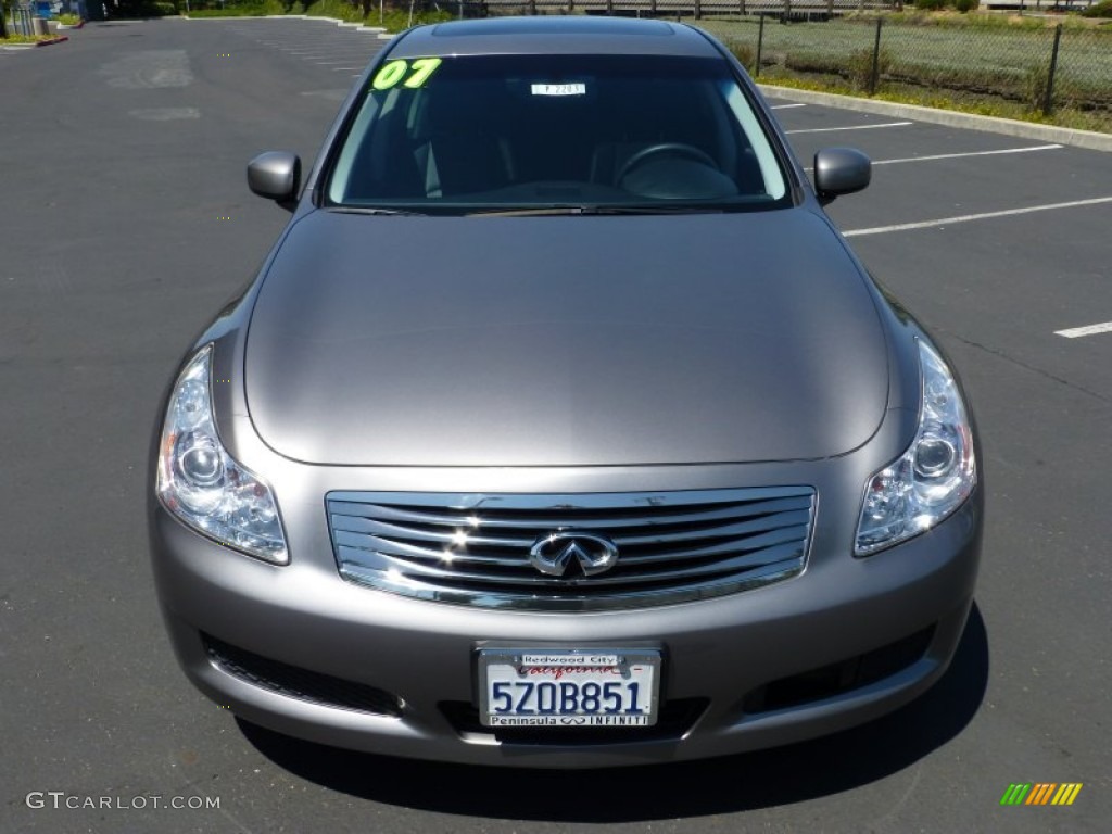 2007 G 35 Journey Sedan - Platinum Graphite Metallic / Graphite Black photo #2
