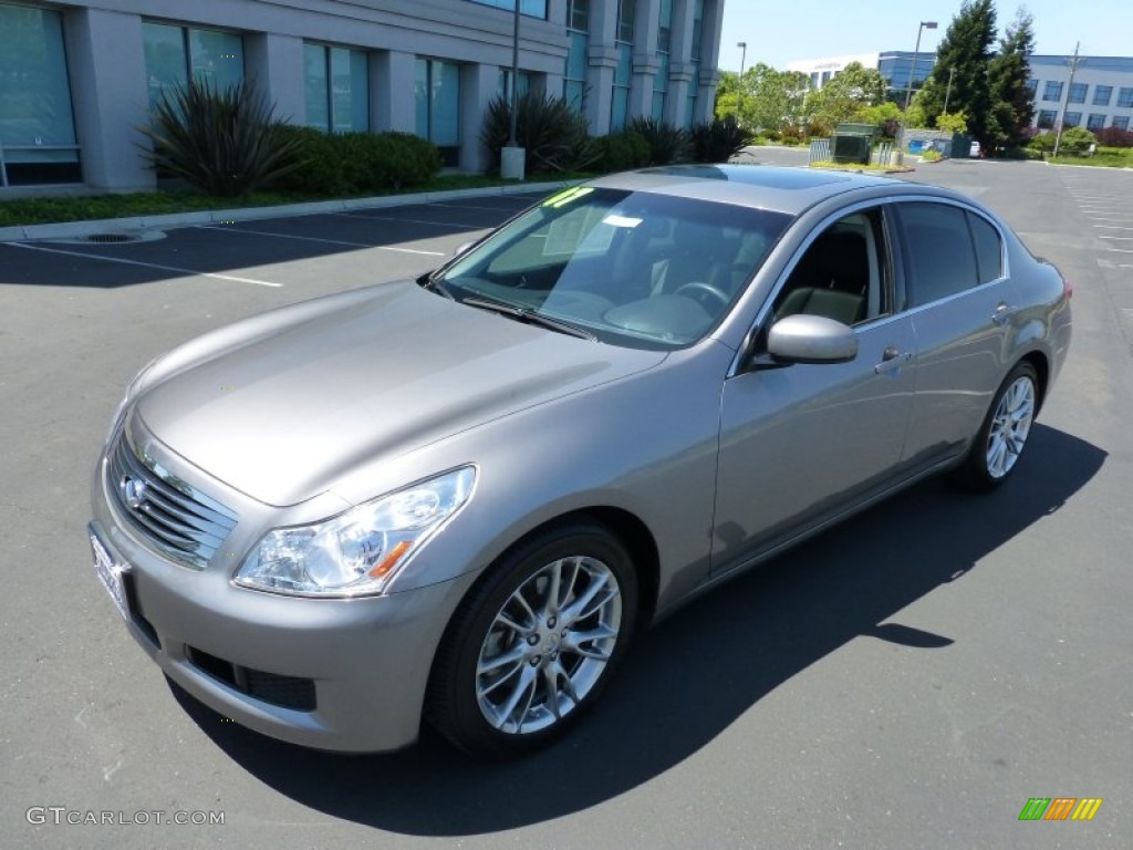2007 G 35 Journey Sedan - Platinum Graphite Metallic / Graphite Black photo #3