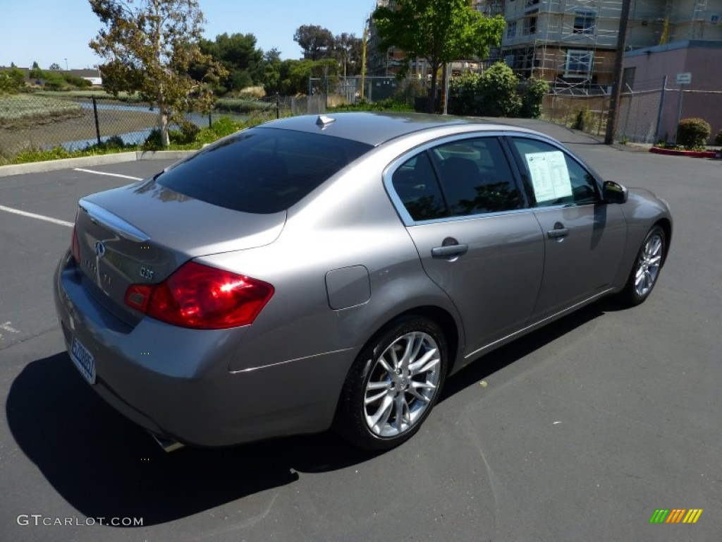 2007 G 35 Journey Sedan - Platinum Graphite Metallic / Graphite Black photo #6
