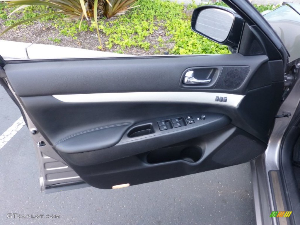 2007 G 35 Journey Sedan - Platinum Graphite Metallic / Graphite Black photo #13