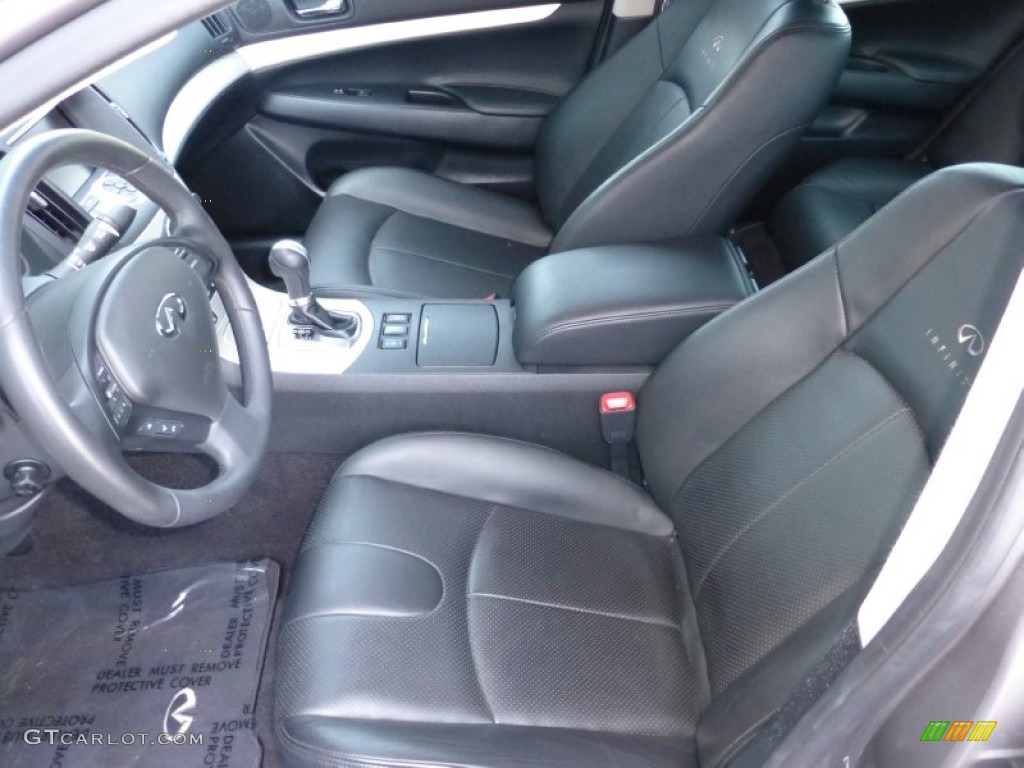 2007 G 35 Journey Sedan - Platinum Graphite Metallic / Graphite Black photo #14