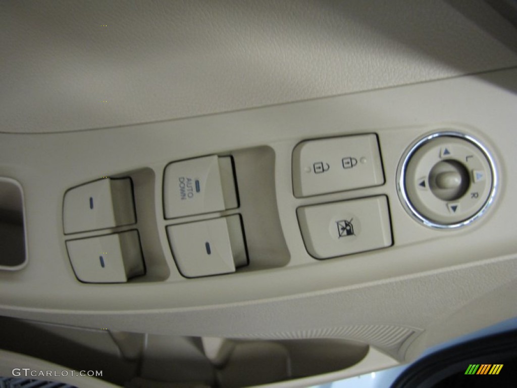 2012 Elantra GLS - Shimmering White / Beige photo #11