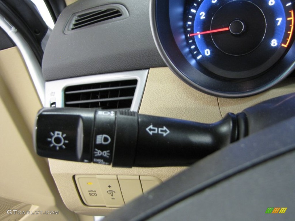 2012 Elantra GLS - Shimmering White / Beige photo #17