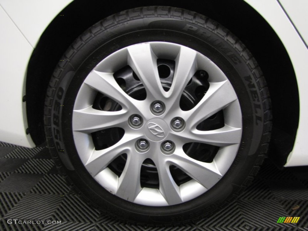 2012 Elantra GLS - Shimmering White / Beige photo #24