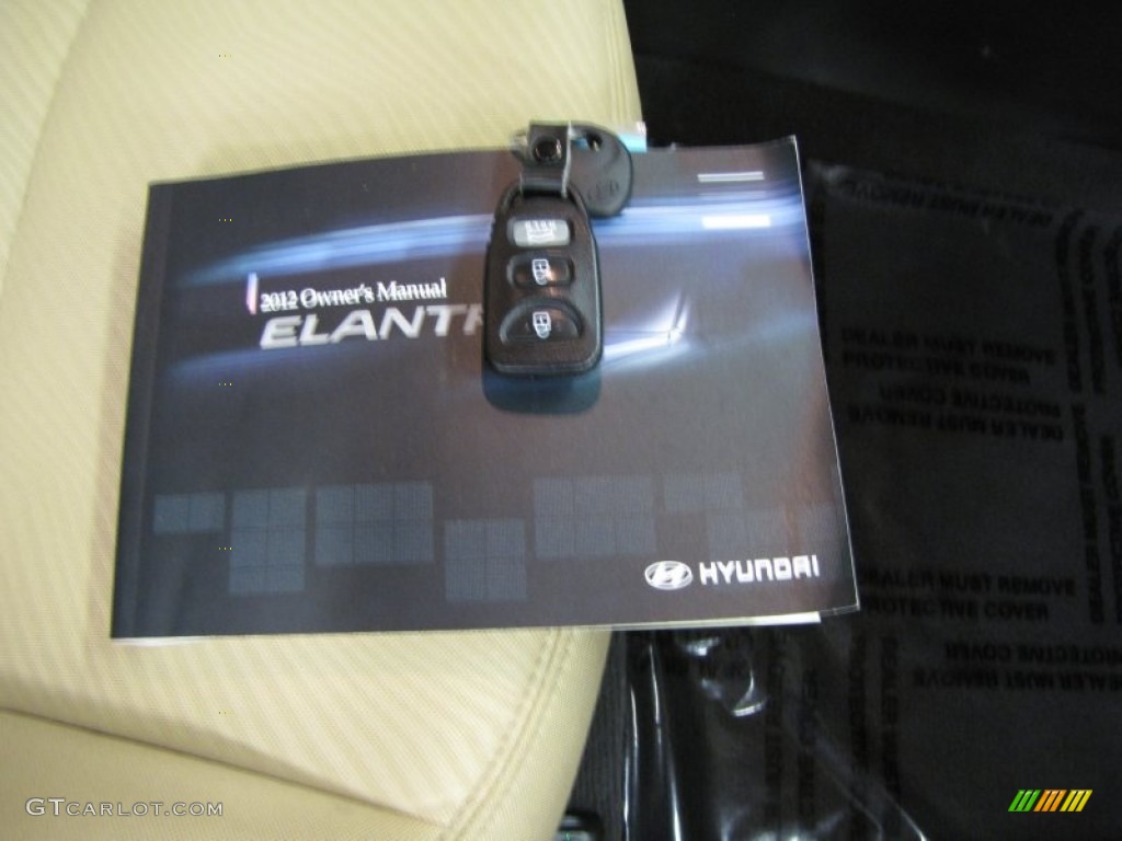 2012 Elantra GLS - Shimmering White / Beige photo #26