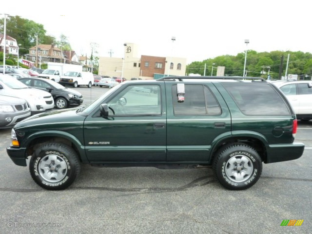 Dark Green Metallic 2003 Chevrolet Blazer LS 4x4 Exterior Photo #81178389