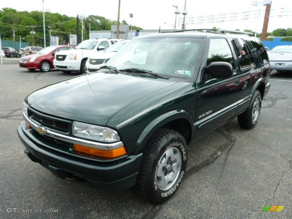 Dark Green Metallic 2003 Chevrolet Blazer LS 4x4 Exterior Photo #81178413