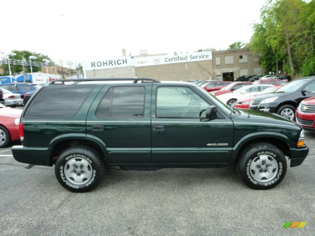 2003 Blazer LS 4x4 - Dark Green Metallic / Graphite photo #10