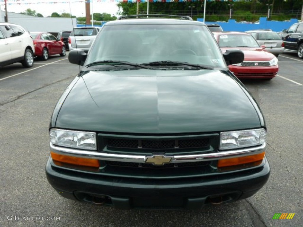 2003 Blazer LS 4x4 - Dark Green Metallic / Graphite photo #14