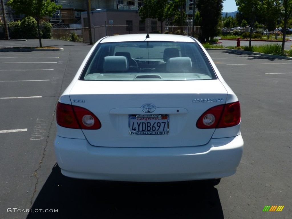 2003 Corolla CE - Super White / Light Gray photo #5