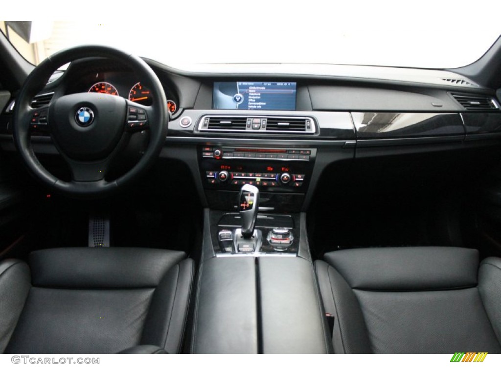 2011 BMW 7 Series 750i Sedan Black Dashboard Photo #81179221