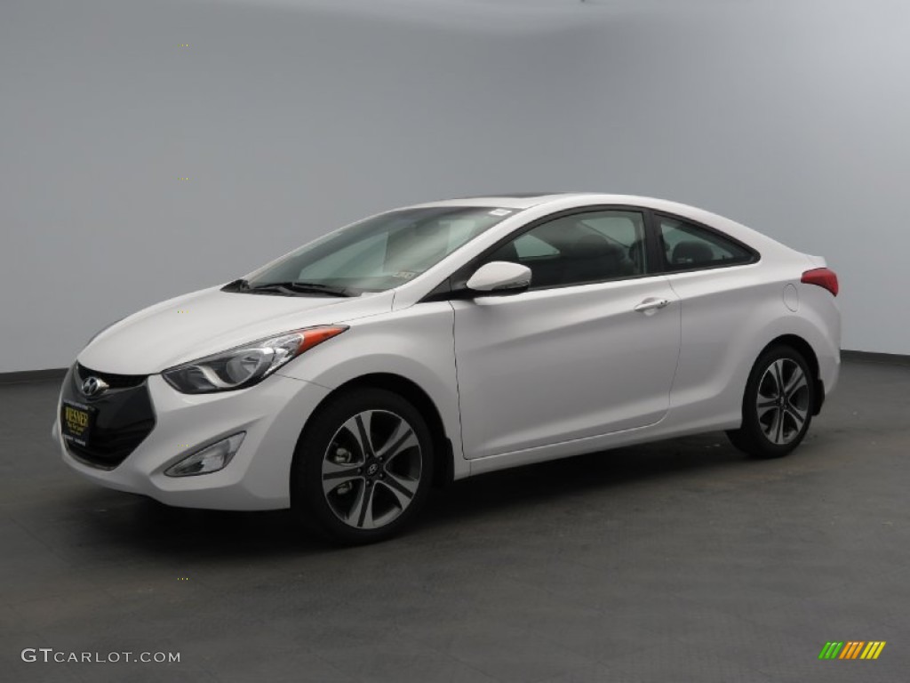 Monaco White Hyundai Elantra