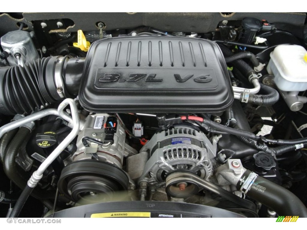 2009 Dodge Dakota Big Horn Crew Cab 3.7 Liter SOHC 12-Valve Magnum V6 Engine Photo #81179658