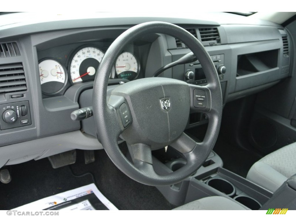 2009 Dodge Dakota Big Horn Crew Cab Dark Slate Gray/Medium Slate Gray Dashboard Photo #81179682