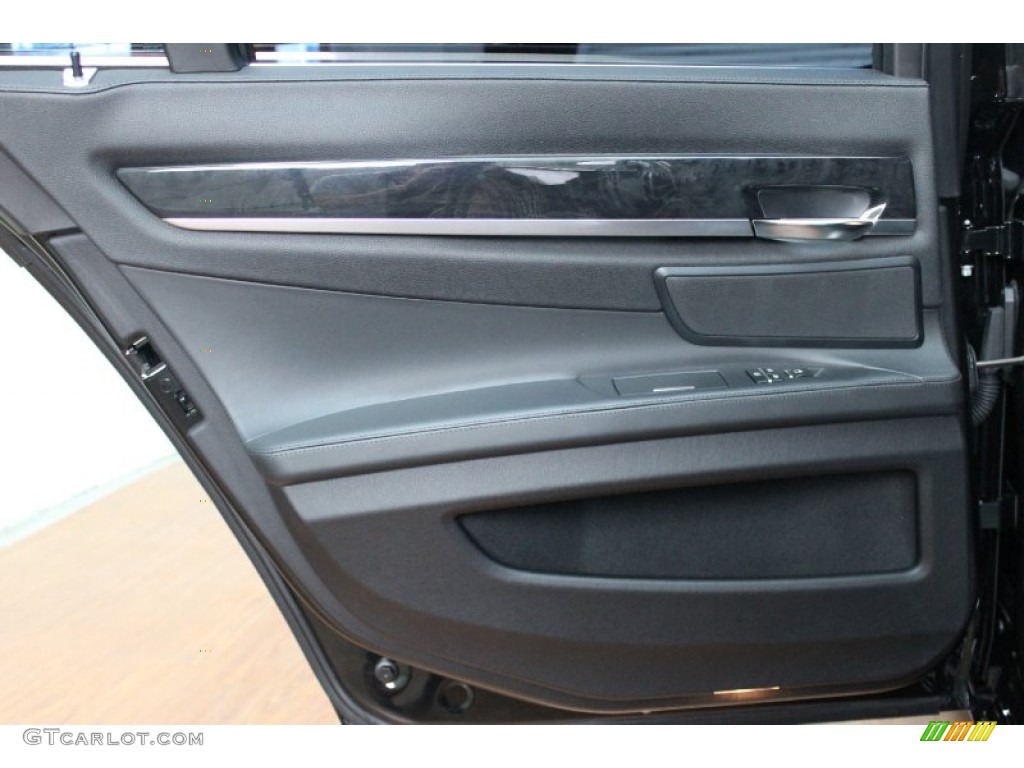 2011 BMW 7 Series 750i Sedan Black Door Panel Photo #81179737