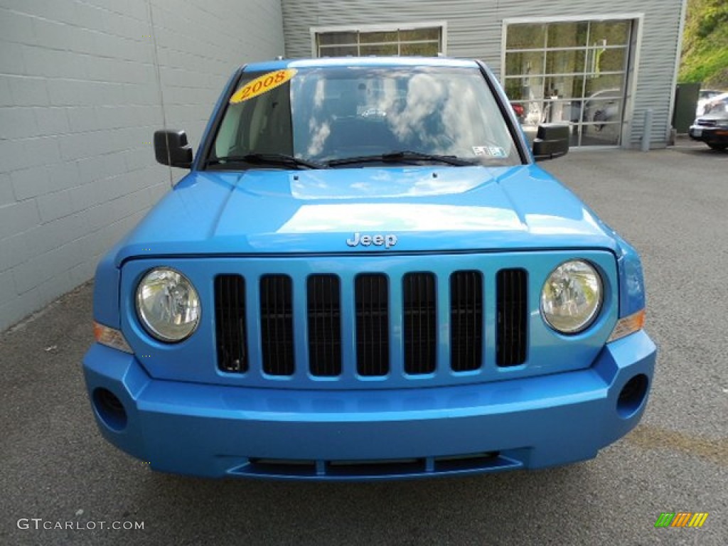 2008 Patriot Sport 4x4 - Surf Blue Pearl / Dark Slate Gray photo #6