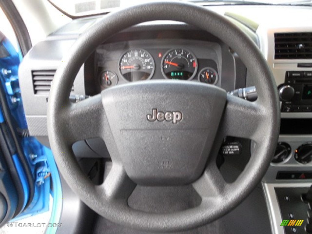 2008 Jeep Patriot Sport 4x4 Dark Slate Gray Steering Wheel Photo #81180460
