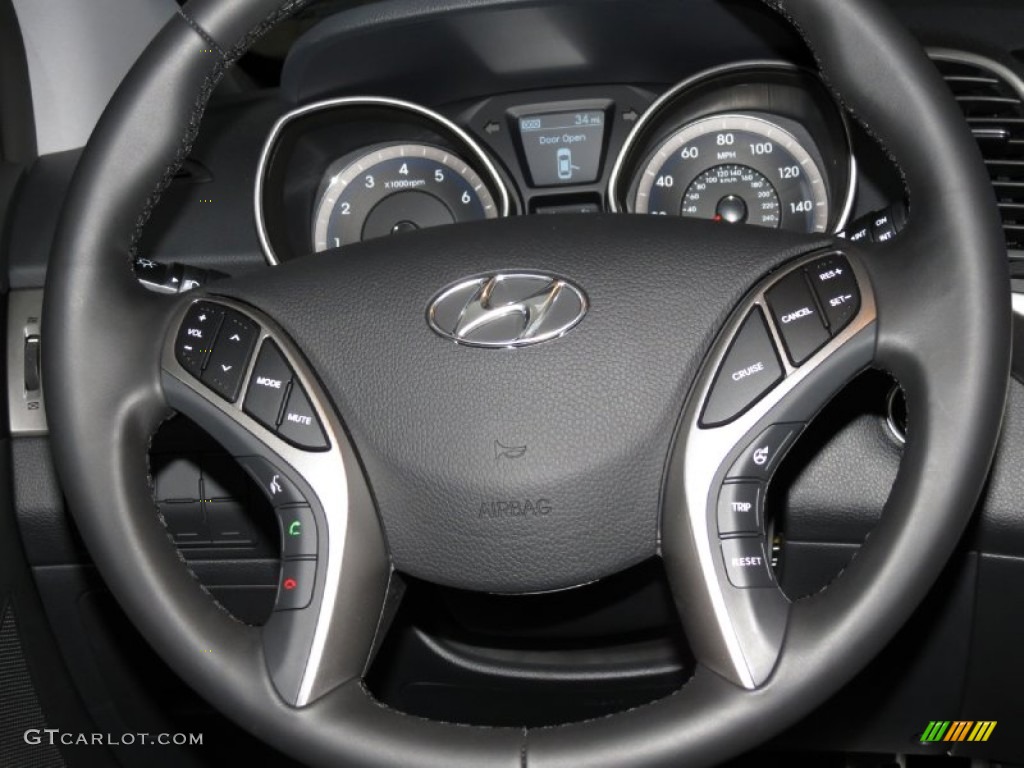 2013 Elantra GT - Silver / Black photo #4