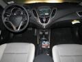 2013 Hyundai Veloster Gray Interior Dashboard Photo
