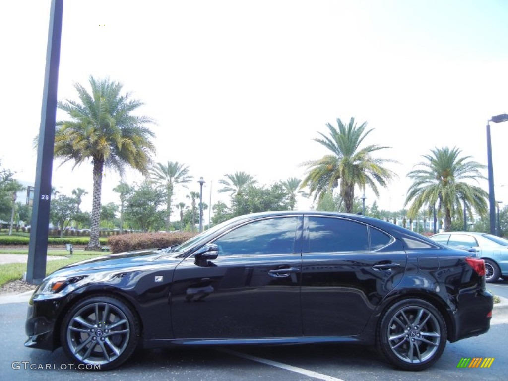 Obsidian Black 2012 Lexus IS 350 Exterior Photo #81181109