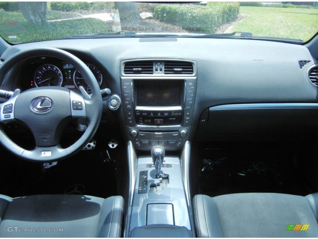 2012 Lexus IS 350 Black Dashboard Photo #81181514