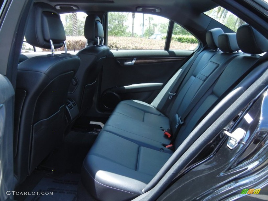 Black Interior 2011 Mercedes-Benz C 300 Sport Photo #81182120