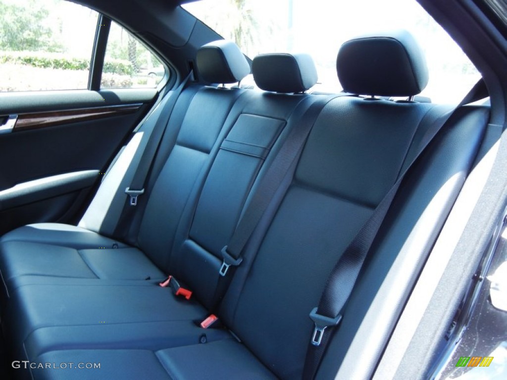 Black Interior 2011 Mercedes-Benz C 300 Sport Photo #81182139