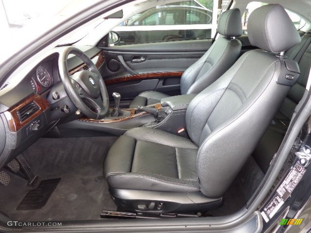 Black Interior 2007 BMW 3 Series 328xi Coupe Photo #81182358