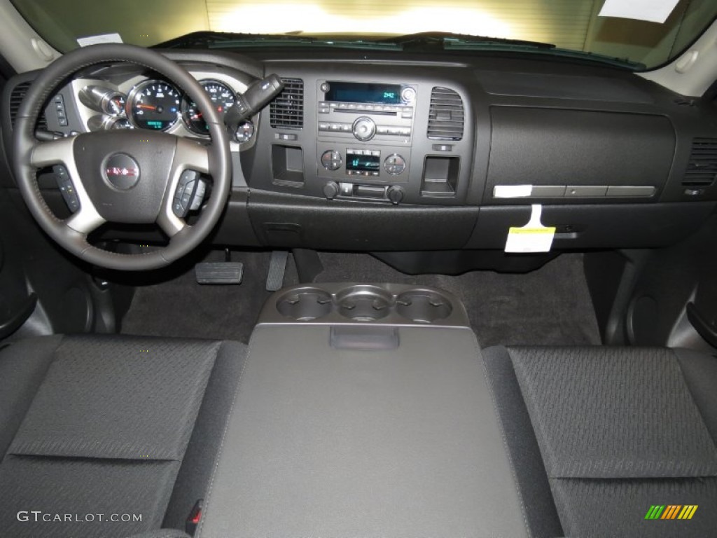 2013 Sierra 1500 SLE Extended Cab - Onyx Black / Ebony photo #3