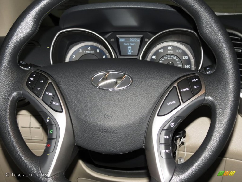 2013 Elantra GT - Atlantic Blue / Beige photo #4