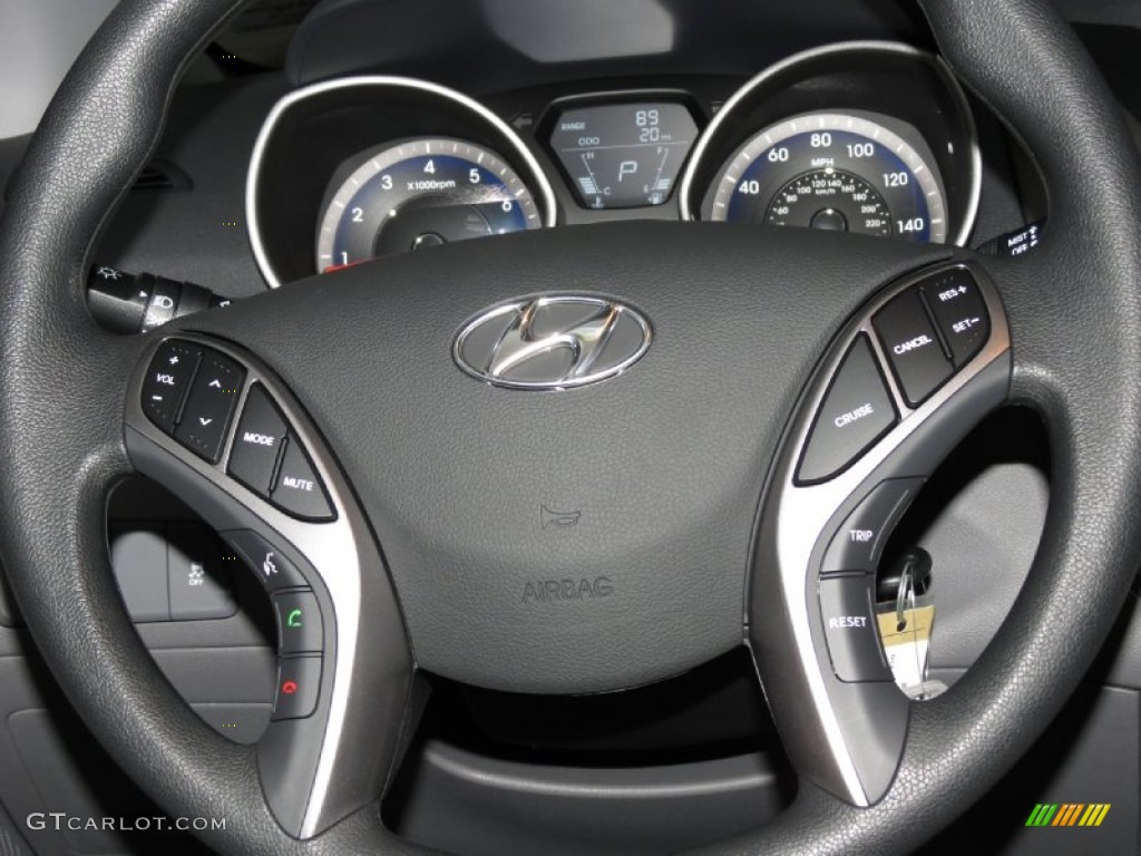 2013 Elantra Coupe GS - Titanium Gray Metallic / Gray photo #4