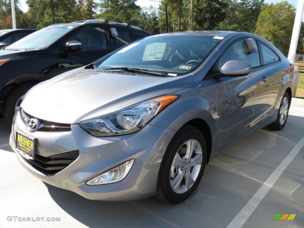 2013 Elantra Coupe GS - Titanium Gray Metallic / Gray photo #7