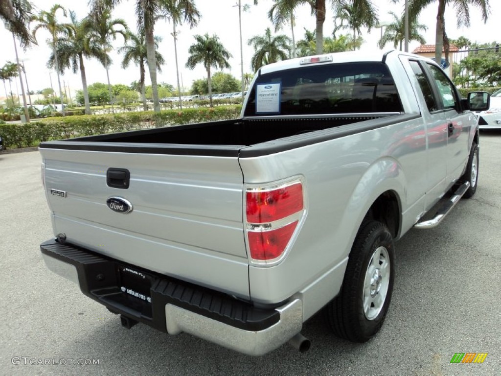 2010 F150 XLT SuperCab - Ingot Silver Metallic / Medium Stone photo #7