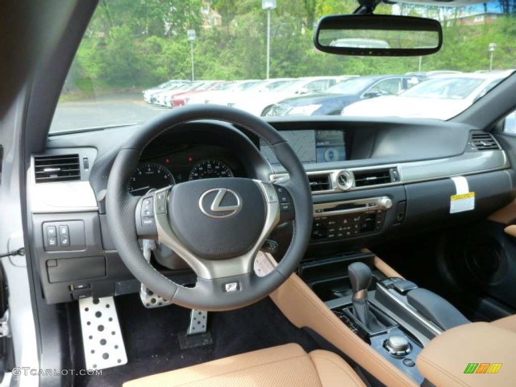 2013 Lexus GS 350 AWD F Sport Flaxen Dashboard Photo #81183729