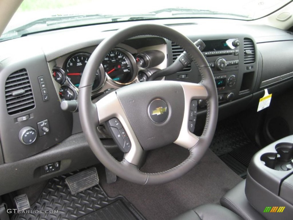 2013 Silverado 1500 LT Extended Cab 4x4 - Blue Granite Metallic / Ebony photo #6