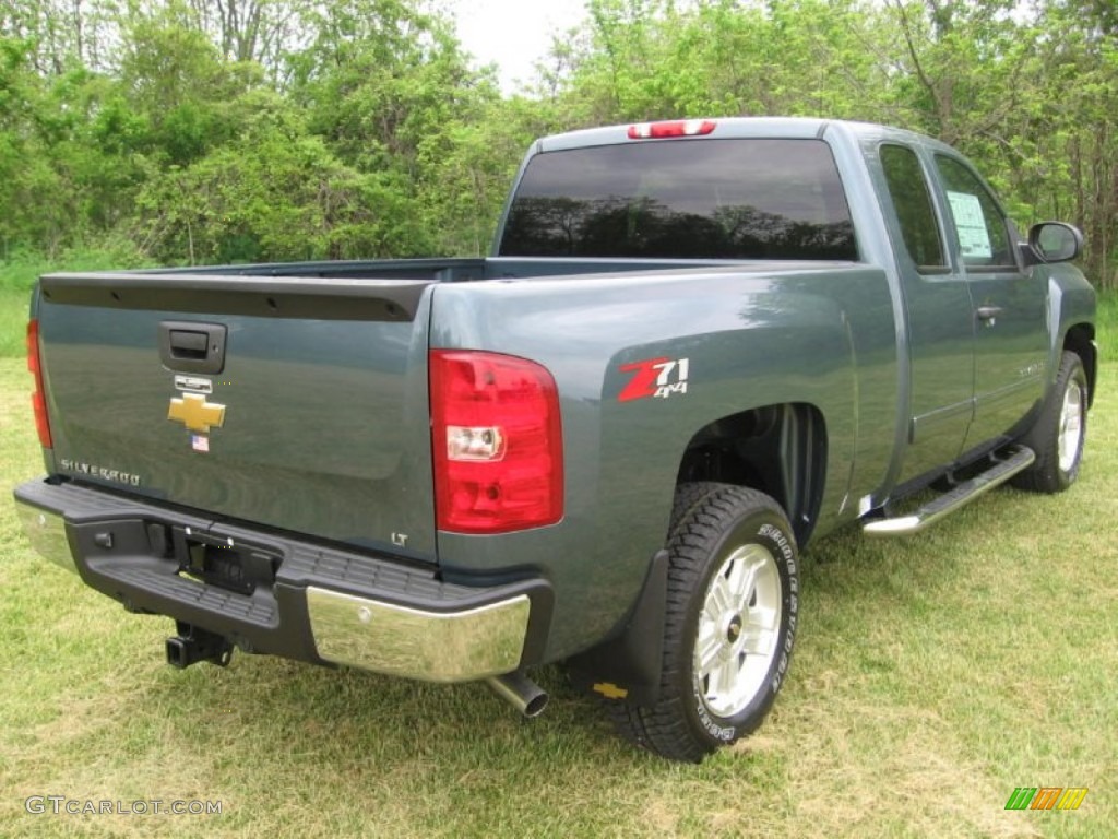 2013 Silverado 1500 LT Extended Cab 4x4 - Blue Granite Metallic / Ebony photo #15