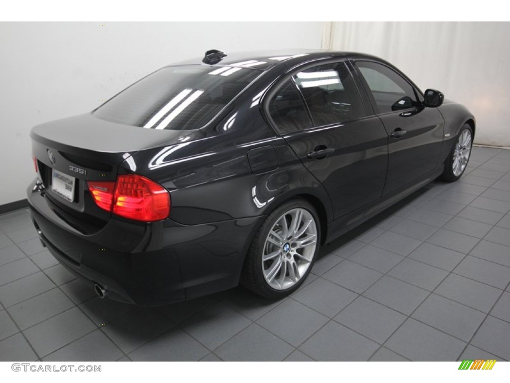2010 3 Series 335i Sedan - Black Sapphire Metallic / Saddle Brown Dakota Leather photo #11