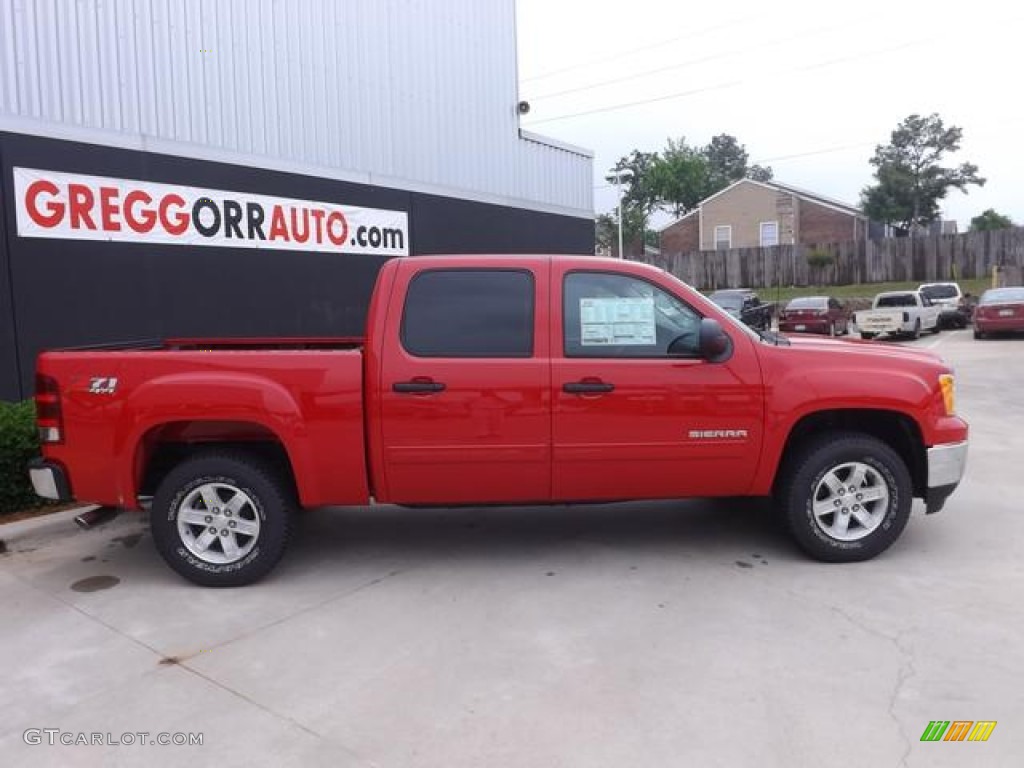 2013 Sierra 1500 SLE Crew Cab 4x4 - Fire Red / Ebony photo #5