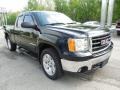 2008 Onyx Black GMC Sierra 1500 SLE Extended Cab 4x4  photo #9