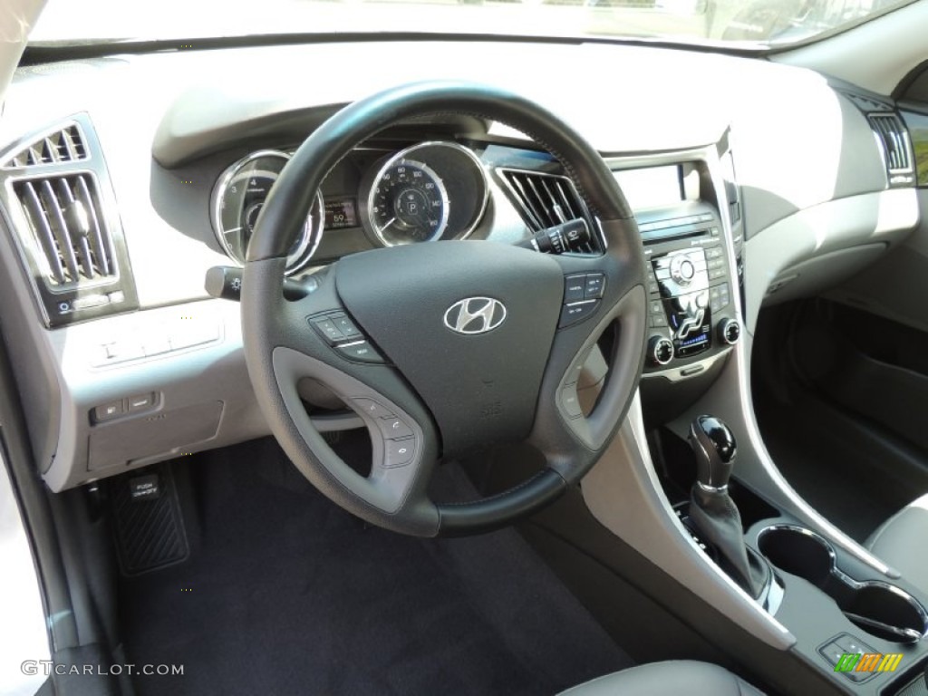 Gray Interior 2011 Hyundai Sonata Limited Photo #81187869