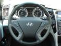 Gray 2011 Hyundai Sonata Limited Steering Wheel