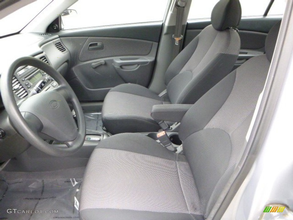 Gray Interior 2006 Kia Rio LX Sedan Photo #81188370