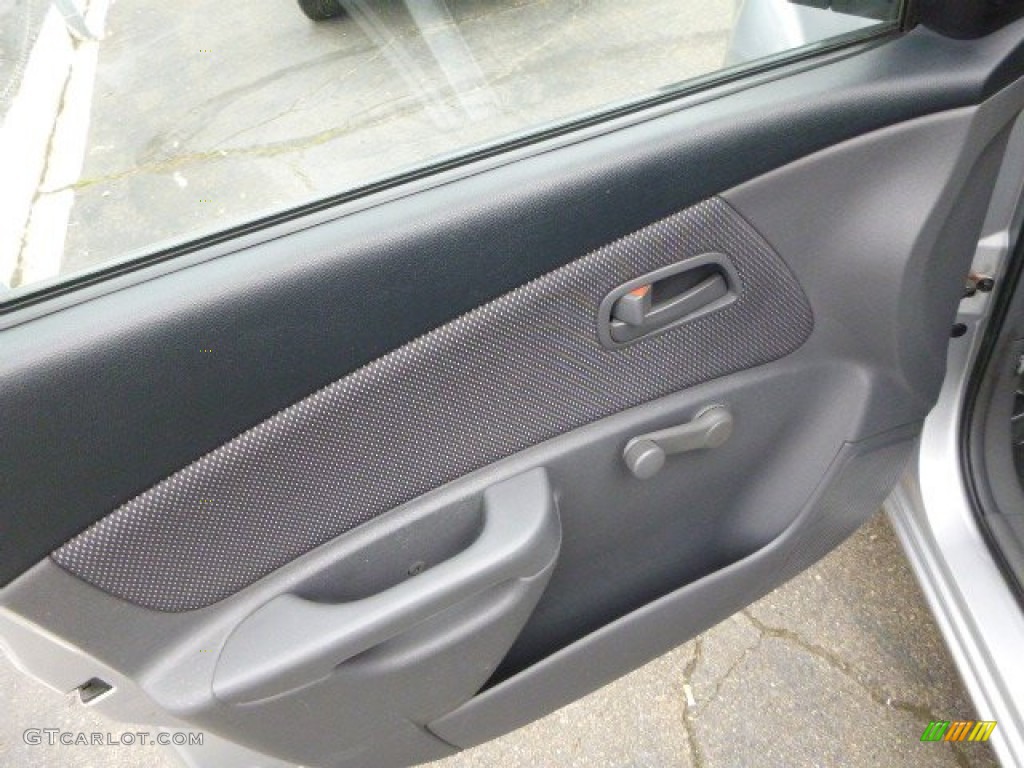 2006 Kia Rio LX Sedan Gray Door Panel Photo #81188428