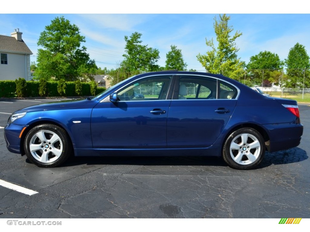 Deep Sea Blue Metallic 2008 BMW 5 Series 535xi Sedan Exterior Photo #81190167