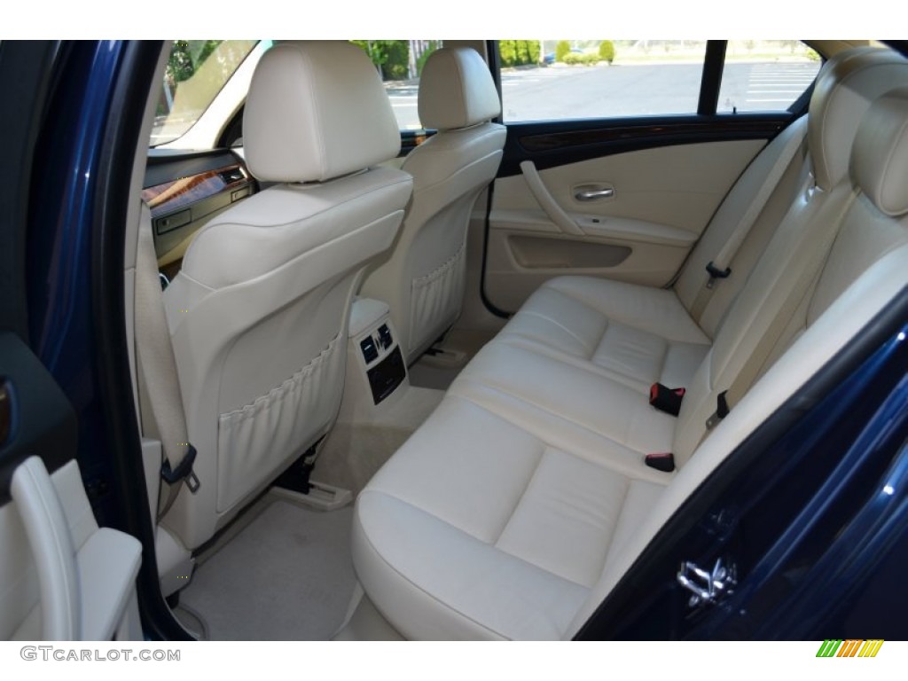 2008 BMW 5 Series 535xi Sedan Rear Seat Photo #81190323