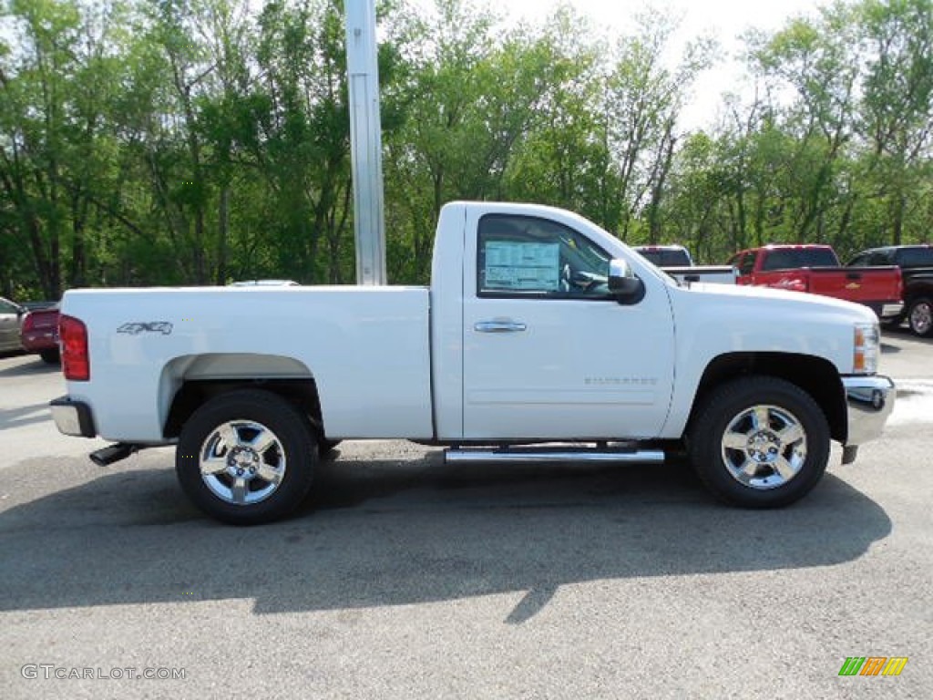 2013 Silverado 1500 LT Regular Cab 4x4 - Summit White / Ebony photo #9