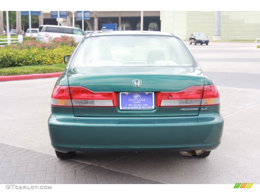 2002 Accord LX Sedan - Noble Green Pearl / Ivory photo #4