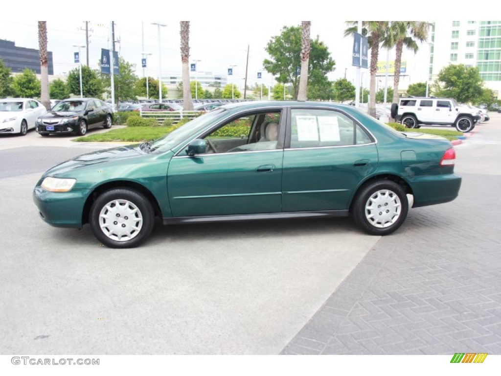 2002 Accord LX Sedan - Noble Green Pearl / Ivory photo #5