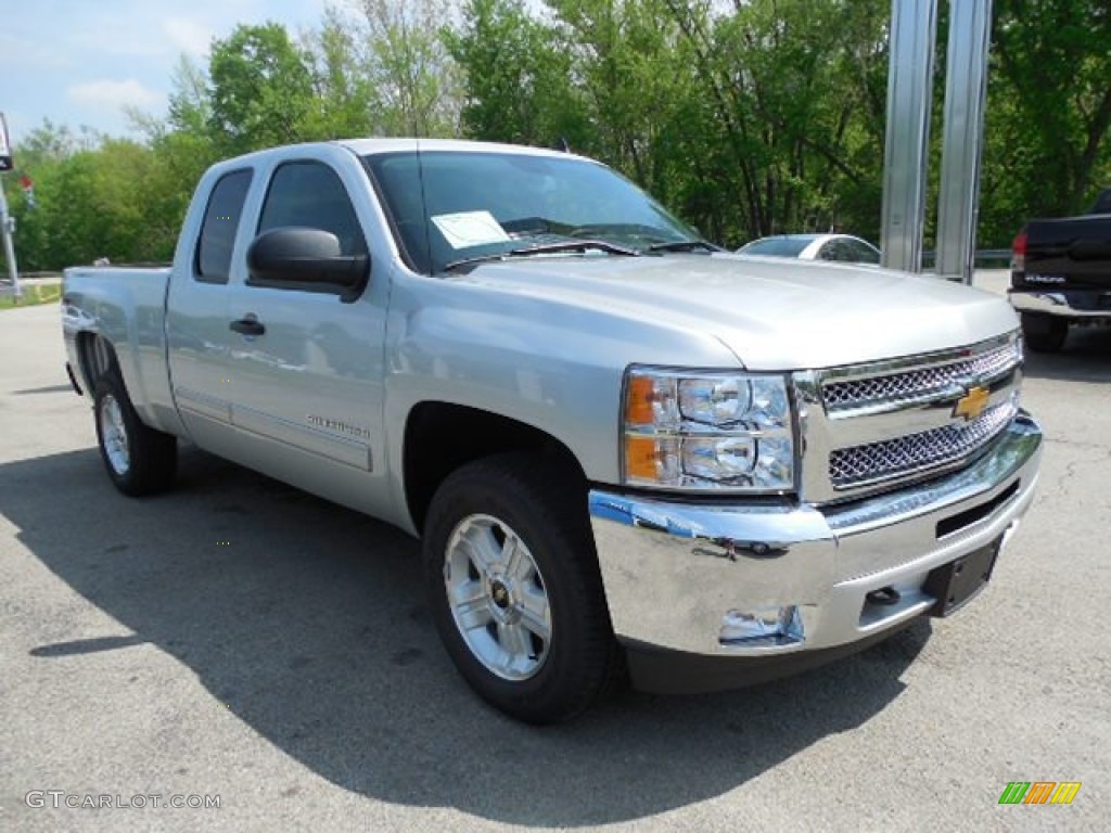 2013 Silverado 1500 LT Extended Cab 4x4 - Silver Ice Metallic / Ebony photo #10