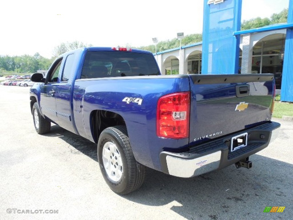 2013 Silverado 1500 LT Extended Cab 4x4 - Blue Topaz Metallic / Ebony photo #4